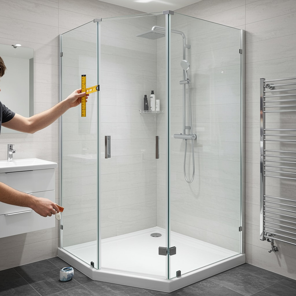 5-Eck-Dusche aus Glas – mehr Platz im kleinen Bad