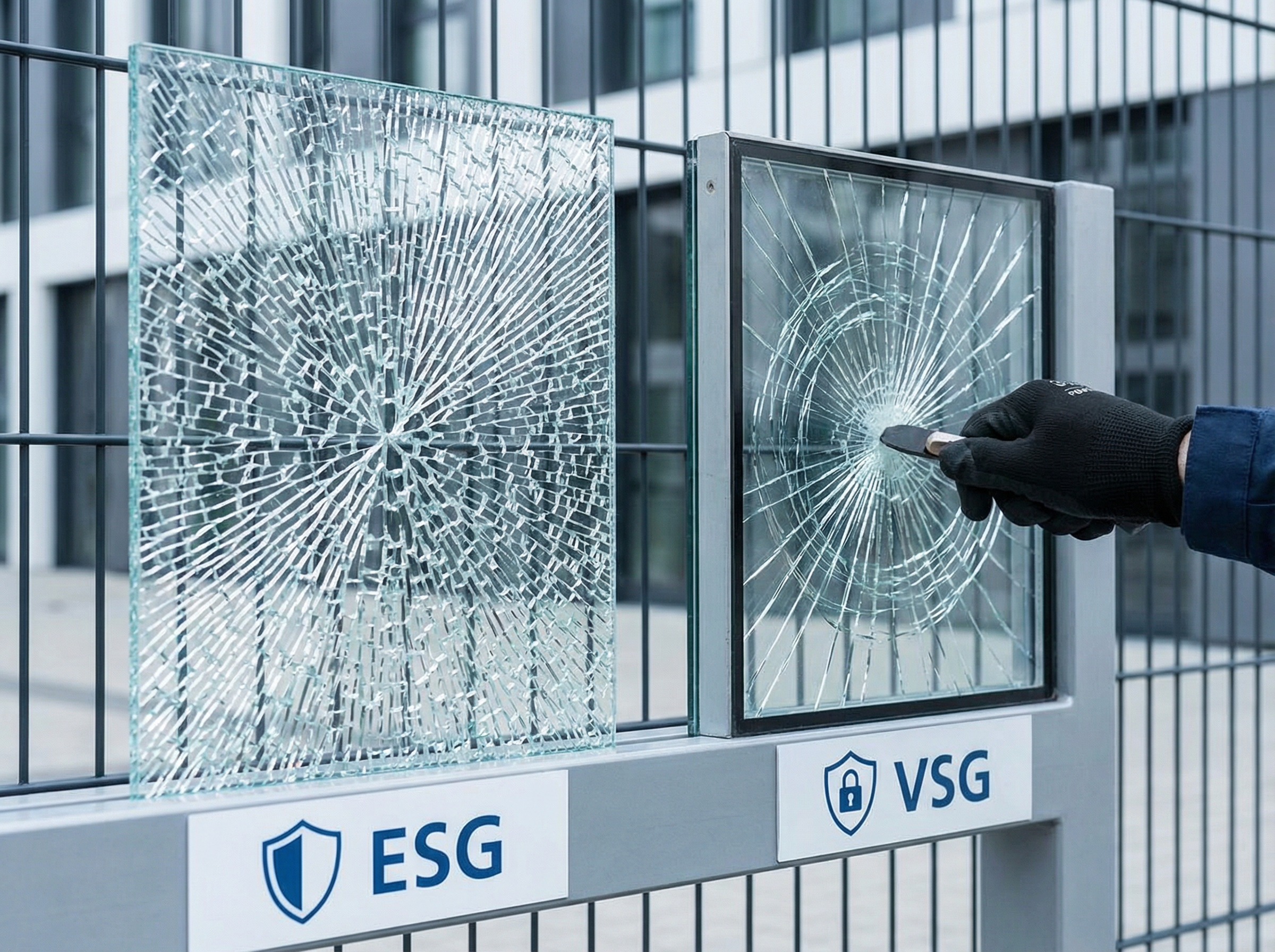 Sicherheitsglas ESG/VSG – für höhere Sicherheit