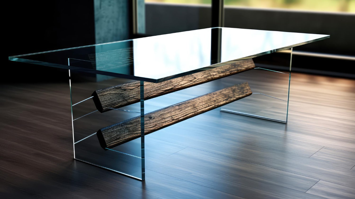 Glasmöbel – elegante Tische und Beistelltische