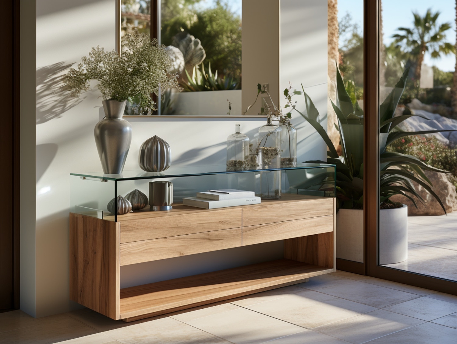 Glasmöbel – Regale, Vitrinen und mehr