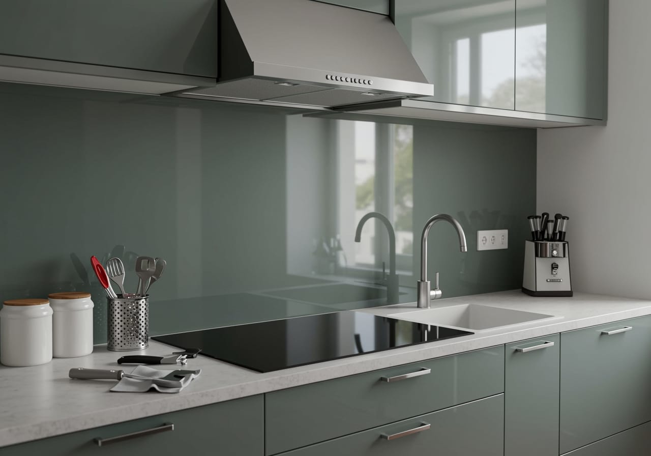Küchenrückwand aus Glas – moderne Küchengestaltung