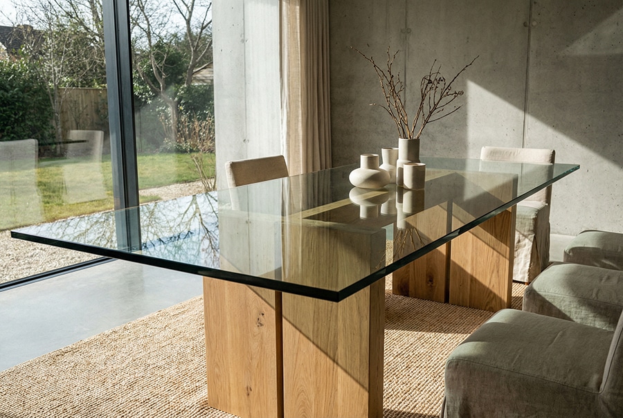 Tischplatte aus Glas – individuell gefertigt