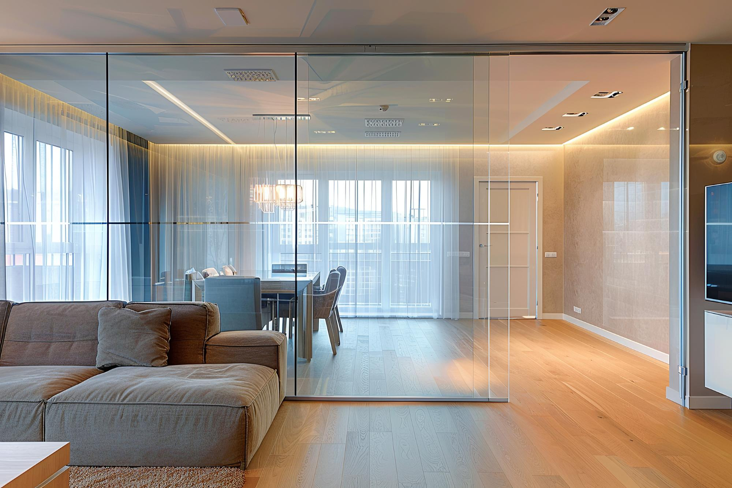 Trennwand aus Glas – moderne Raumtrennung