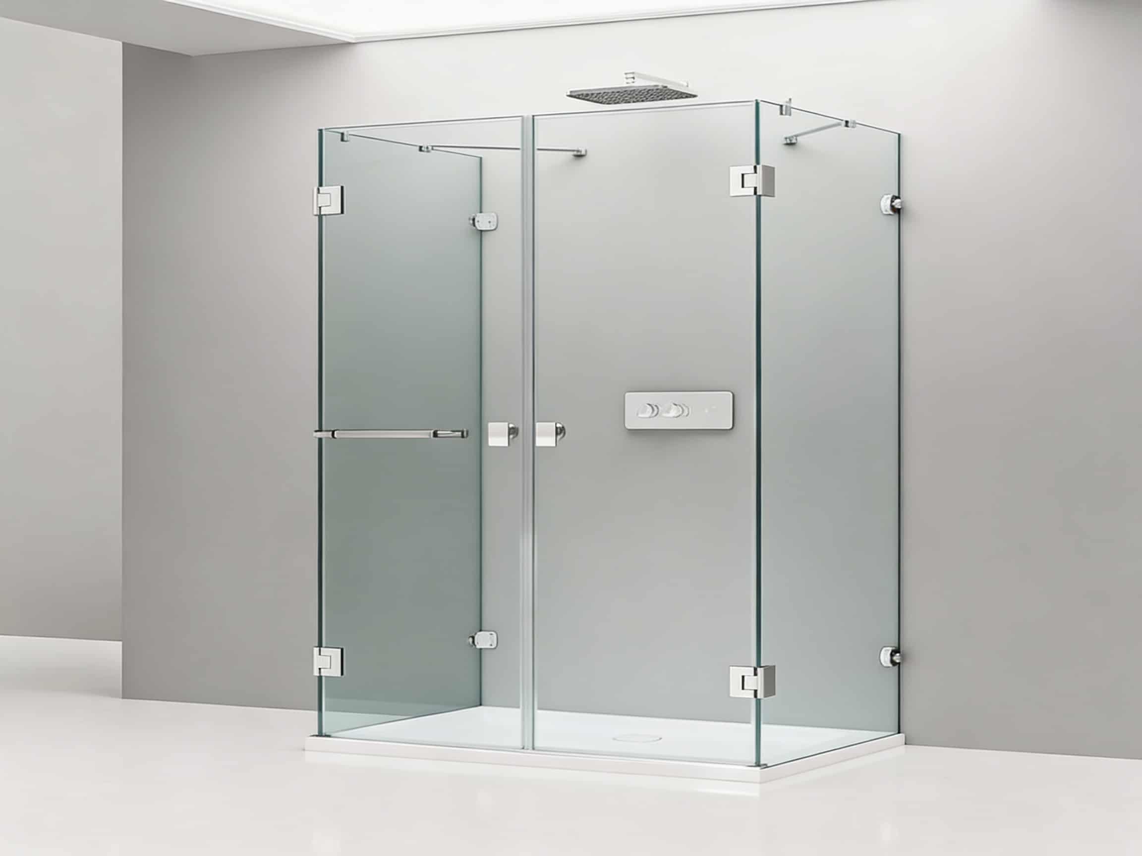 U-Duschkabine aus Glas – drei Glasflächen für optimalen Schutz