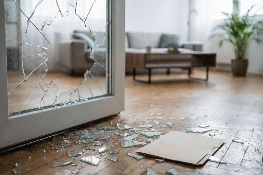 Versicherung und Dokumentation bei Glasschaden