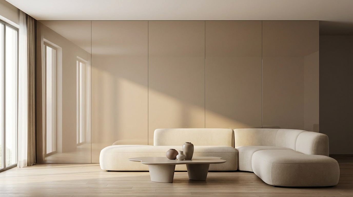 Wandverkleidung aus Glas – moderner Raumgestaltung